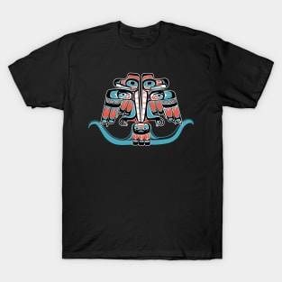 Double Thunderbird, Native American, Haida Tribe Art T-Shirt